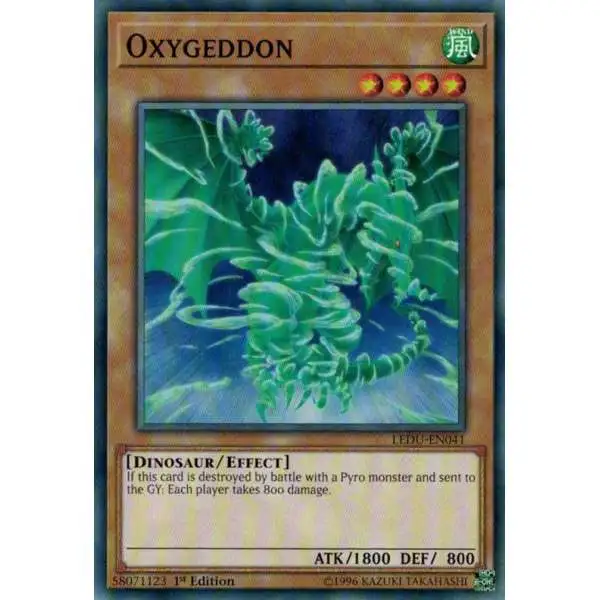 YuGiOh Trading Card Game Legendary Duelists Common Oxygeddon LEDU-EN041