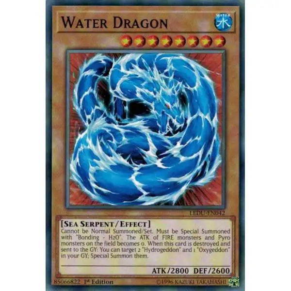 YuGiOh Trading Card Game Legendary Duelists Common Water Dragon LEDU-EN042