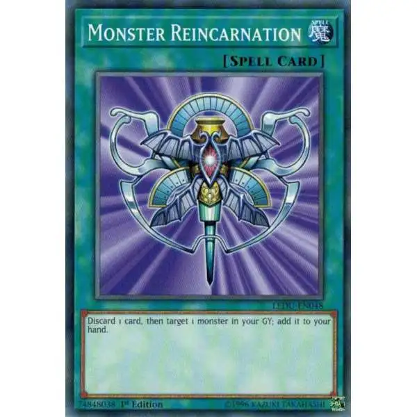 YuGiOh Trading Card Game Legendary Duelists Common Monster Reincarnation LEDU-EN048