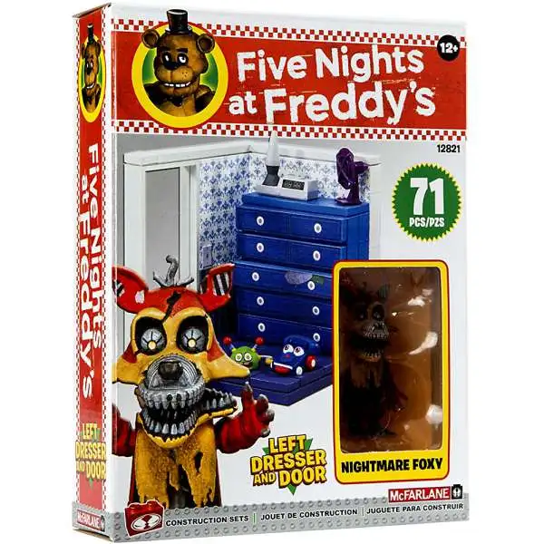McFarlane Toys Five Nights at Freddy's Left Dresser & Door Small Construction Set [Nightmare Foxy]