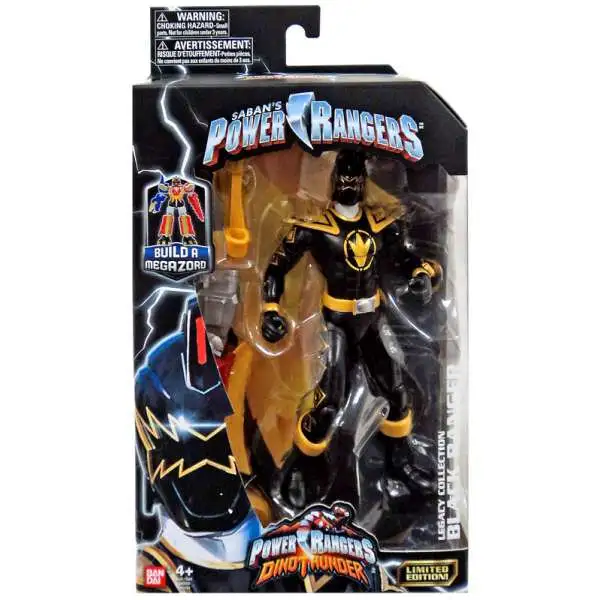 Power Rangers Dino Thunder Legacy Build A Megazord Black Ranger Action Figure [DT]