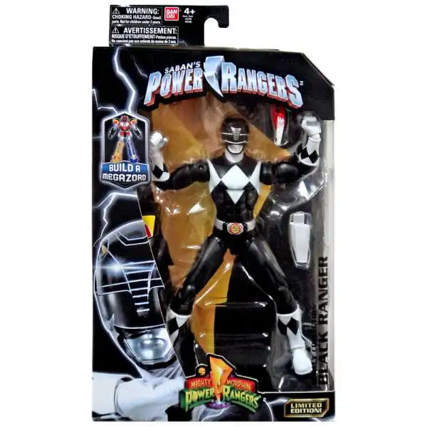 Power Rangers Mighty Morphin Legacy Build A Megazord Black Ranger Action Figure [MMPR]