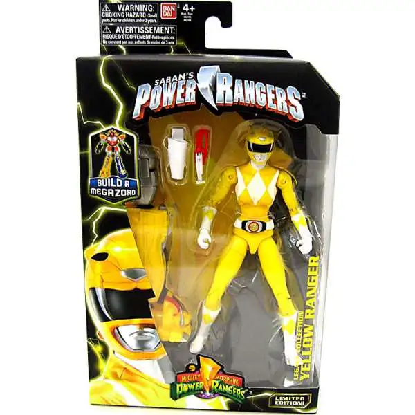 Power Rangers Mighty Morphin Legacy Build A Megazord Yellow Ranger Action Figure [MMPR]