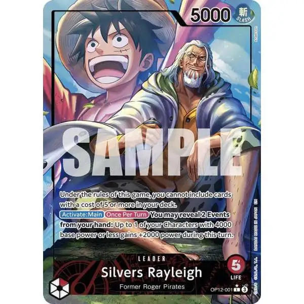 One Piece Trading Card Game Legacy of the Master Leader Silvers Rayleigh OP12-001 [Alternate Art]
