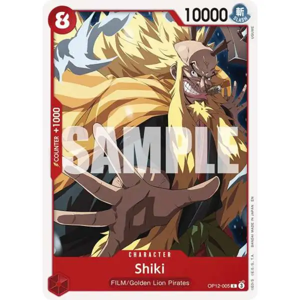 One Piece Trading Card Game Legacy of the Master Common Shiki OP12-005