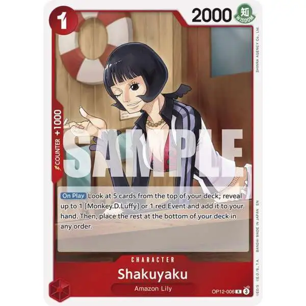 One Piece Trading Card Game Legacy of the Master Rare Shakuyaku OP12-006