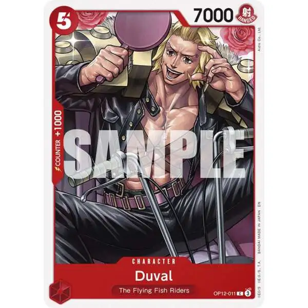 One Piece Trading Card Game Legacy of the Master Common Duval OP12-011