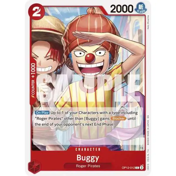 One Piece Trading Card Game Legacy of the Master Common Buggy OP12-012