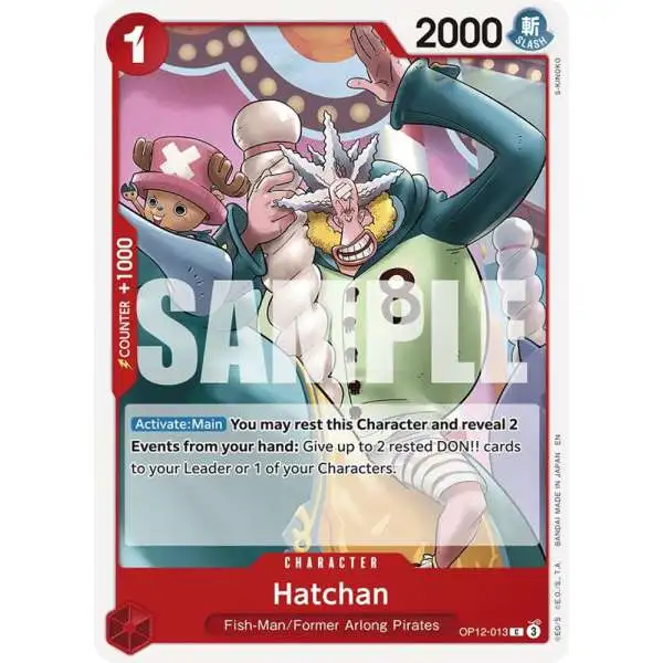 One Piece Trading Card Game Legacy of the Master Common Hatchan OP12-013