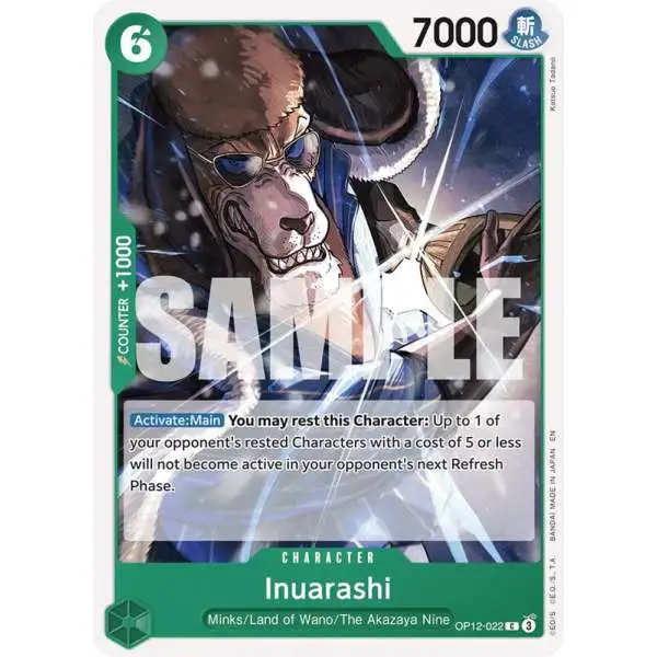 One Piece Trading Card Game Legacy of the Master Common Inuarashi OP12-022