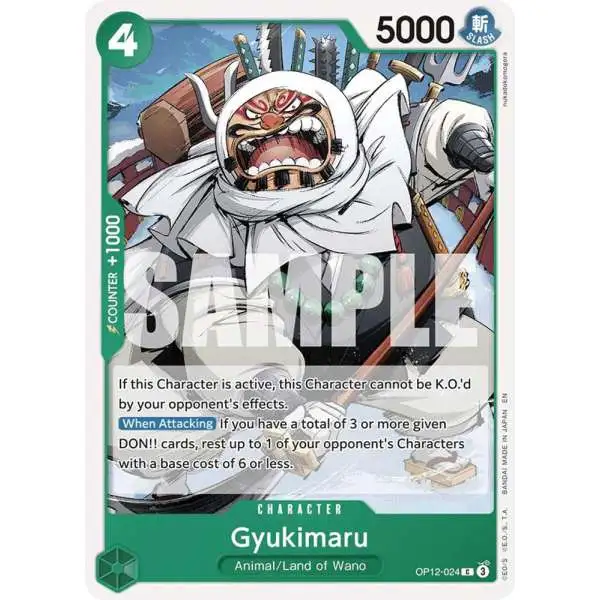 One Piece Trading Card Game Legacy of the Master Common Gyukimaru OP12-024