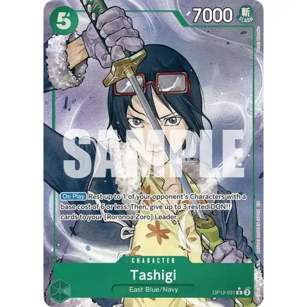 One Piece Trading Card Game Legacy of the Master Rare Tashigi OP12-031 [Alternate Art]