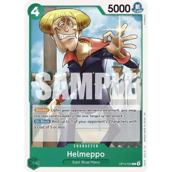One Piece Trading Card Game Legacy of the Master Common Helmeppo OP12-033