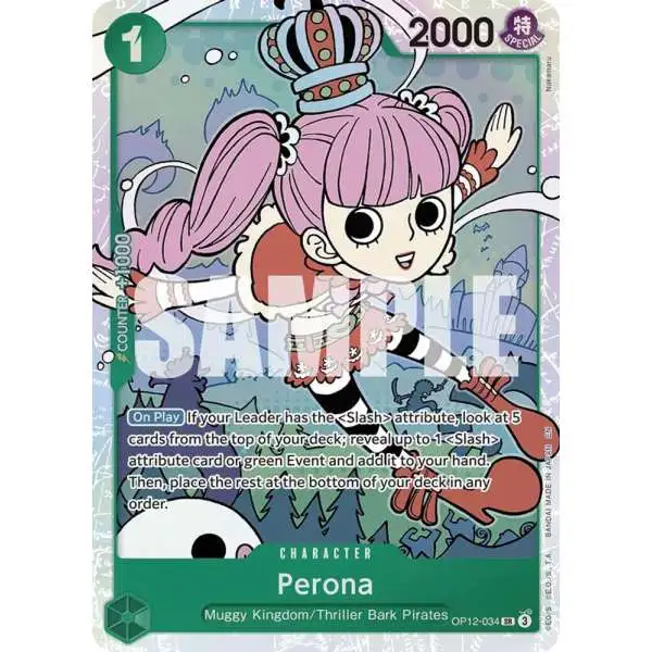 One Piece Trading Card Game Legacy of the Master Super Rare Perona OP12-034
