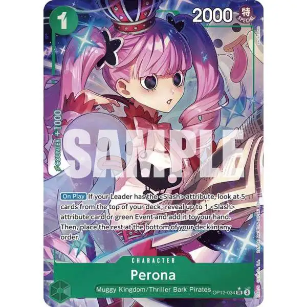 One Piece Trading Card Game Legacy of the Master Super Rare Perona OP12-034 [Alternate Art]