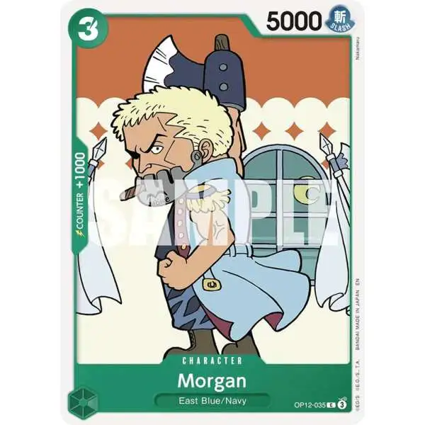 One Piece Trading Card Game Legacy of the Master Common Morgan OP12-035