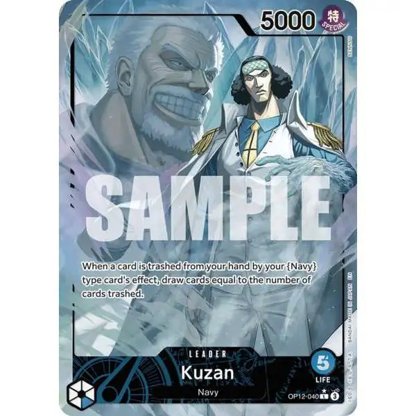 One Piece Trading Card Game Legacy of the Master Leader Kuzan OP12-040 [Alternate Art]