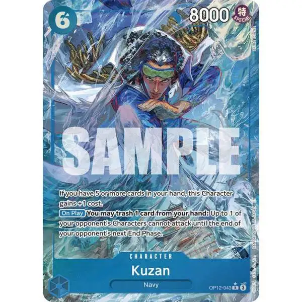 One Piece Trading Card Game Legacy of the Master Rare Kuzan OP12-043 [Alternate Art]