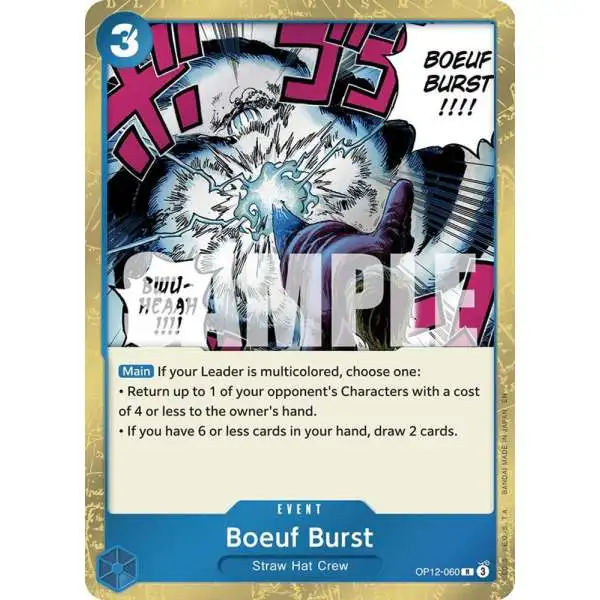 One Piece Trading Card Game Legacy of the Master Rare Boeuf Burst OP12-060