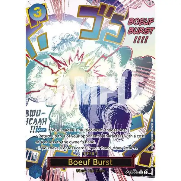 One Piece Trading Card Game Legacy of the Master Rare Boeuf Burst OP12-060 [Alternate Art]