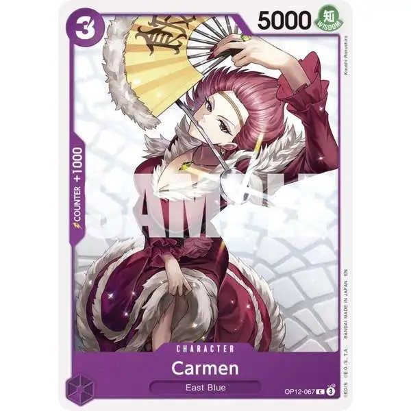 One Piece Trading Card Game Legacy of the Master Common Carmen OP12-067