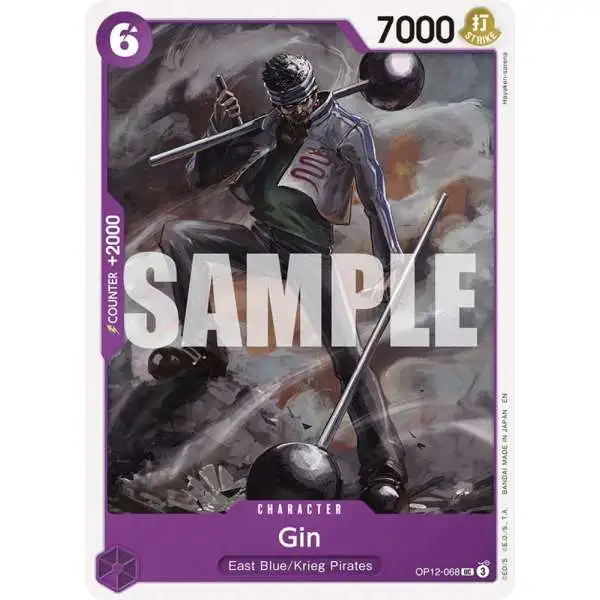 One Piece Trading Card Game Legacy of the Master Uncommon Gin OP12-068