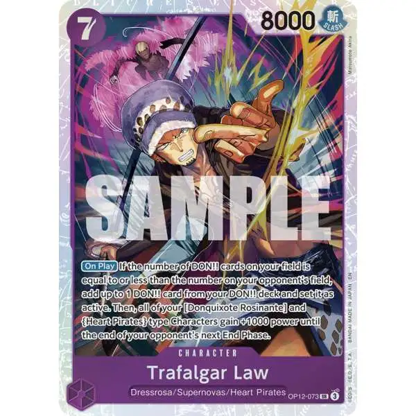 trafalgar law one piece card game OP01-047 (Parallel) Super Rare Alternative Art English TCG 5000 [When Attacking] If your opponent has more DON One Piece Romance Dawn Super