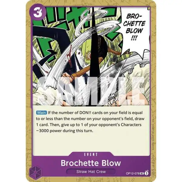 One Piece Trading Card Game Legacy of the Master Uncommon Brochette Blow OP12-078