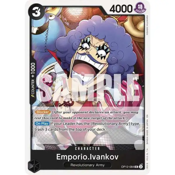 One Piece Trading Card Game Legacy of the Master Uncommon Emporio.Ivankov OP12-084