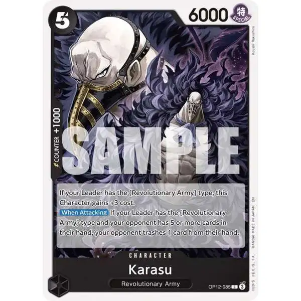 One Piece Trading Card Game Legacy of the Master Common Karasu OP12-085