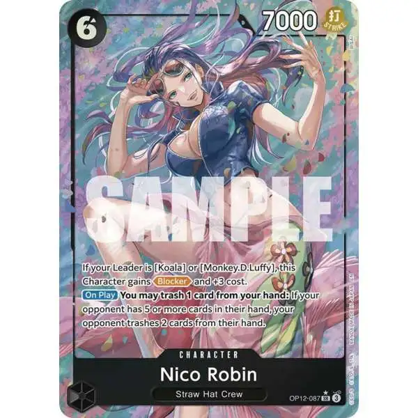 One Piece Trading Card Game Legacy of the Master Super Rare Nico Robin OP12-087 [Alternate Art]