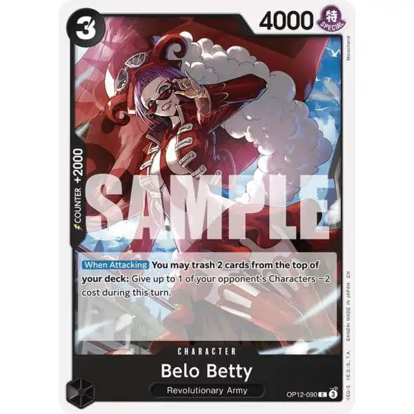 One Piece Trading Card Game Legacy of the Master Common Belo Betty OP12-090