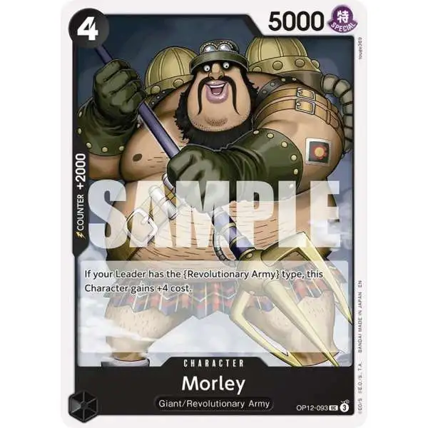 One Piece Trading Card Game Legacy of the Master Uncommon Morley OP12-093