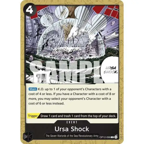 One Piece Trading Card Game Legacy of the Master Common Ursa Shock OP12-096