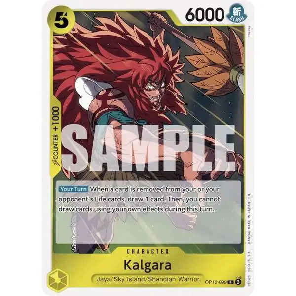 One Piece Trading Card Game Legacy of the Master Rare Kalgara OP12-099