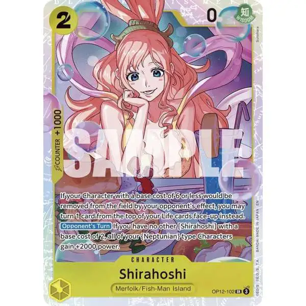 One Piece Trading Card Game Legacy of the Master Super Rare Shirahoshi OP12-102