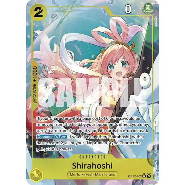 One Piece Trading Card Game Legacy of the Master Super Rare Shirahoshi OP12-102 [Alternate Art]