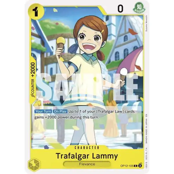 One Piece Trading Card Game Legacy of the Master Common Trafalgar Lammy OP12-105