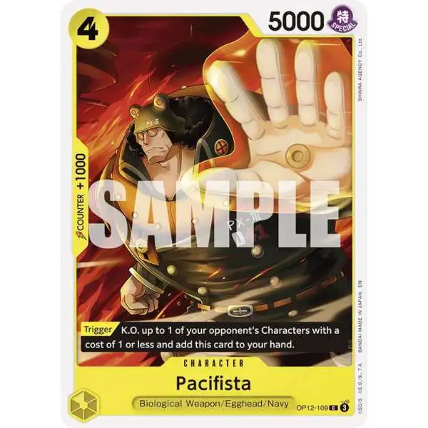 One Piece Trading Card Game Legacy of the Master Common Pacifista OP12-109