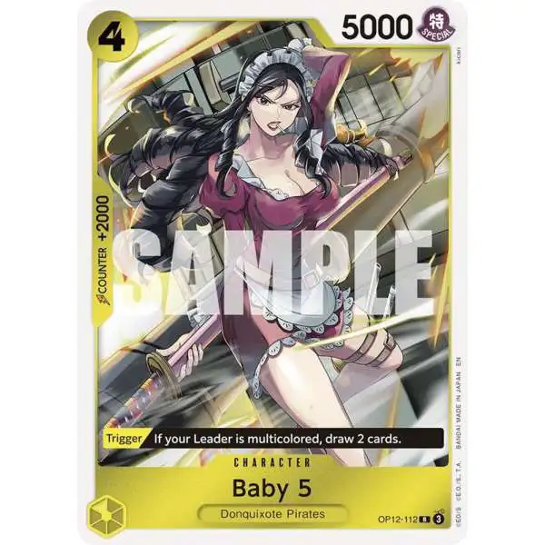 One Piece Trading Card Game Legacy of the Master Rare Baby 5 OP12-112