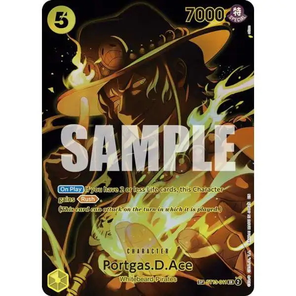 One Piece Trading Card Game Legacy of the Master Super Rare Portgas.D.Ace ST13-011 [SP]