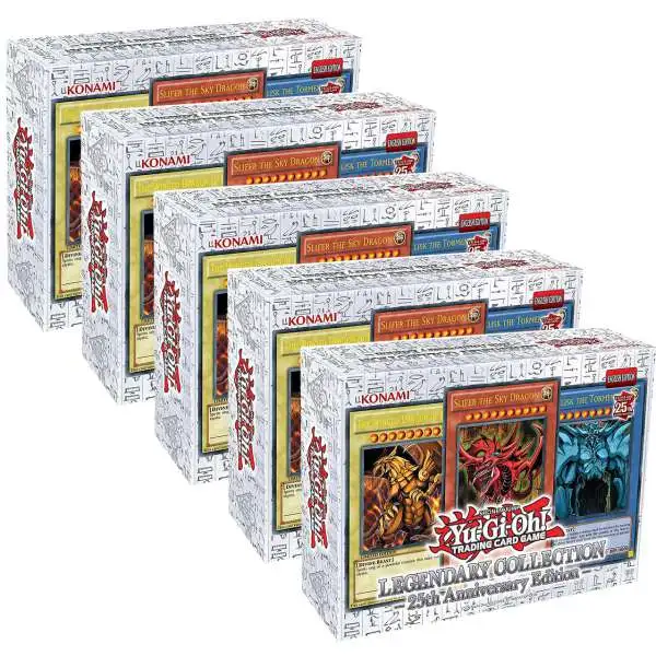 YuGiOh Trading Card Game Legendary Collection 25th Anniversary Edition DISPLAY Box [5 Boxed Sets]