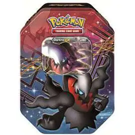 Pokemon 2012 Black White Legendary EX Darkrai Tin Set 4 Booster