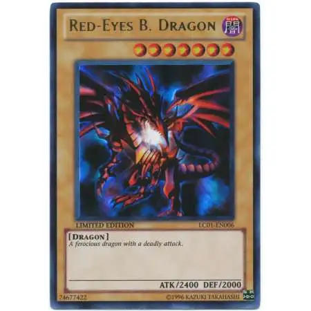 YuGiOh Trading Card Game Legendary Collection 1 Ultra Rare Red-Eyes B. Dragon LC01-EN006