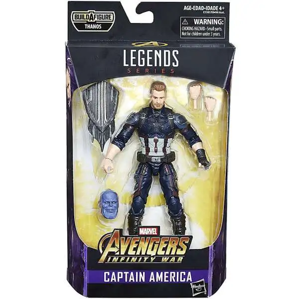 Avengers Infinity War Marvel Legends Thanos Series Captain America Action Figure [Damaged Package]