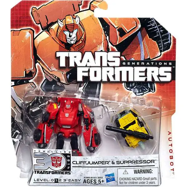 Transformers Generations 30th Anniversary Cliffjumper & Suppressor Legend Action Figure