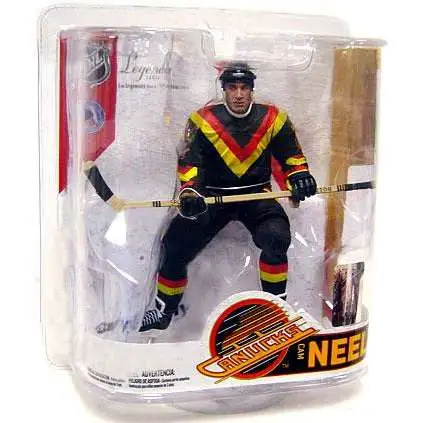 McFarlane Toys NHL Vancouver Canucks Sports Hockey Legends Series 6 Cam Neely Action Figure [Retro Orange & Yellow Stripes Variant]