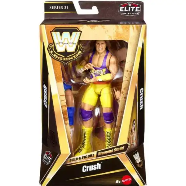 WWE Wrestling Elite Collection Legends Series 31 Crush Exclusive Action Figure [Includes Build Diamond Studd Piece!]