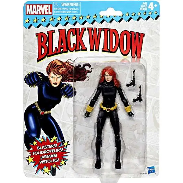 Marvel Legends Retro Series Black Widow Action Figure [Damaged Package]