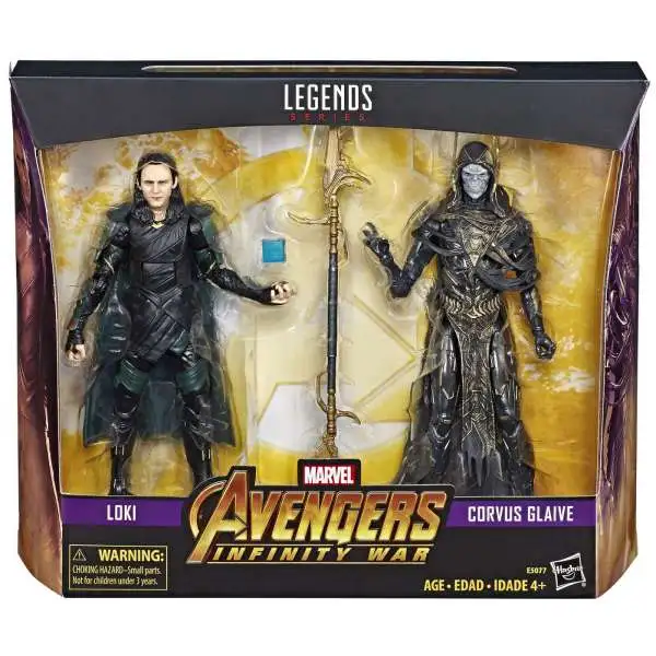Avengers Infinity War Marvel Legends Loki & Corvus Glaive Exclusive Action Figure 2-Pack